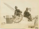 Image of Jot and MacMillan - on board Bowdoin.  Crossing Bay of Fundy